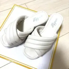 Zipper 厚底サンダル ホワイトのサムネイル