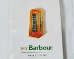 バブアー Barbour ピンバッジ 未開封品 ピンズ ロンドン 電話ボックス型