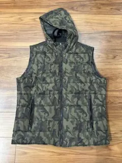 【ZARA】ダウンベスト 迷彩  XLサイズ