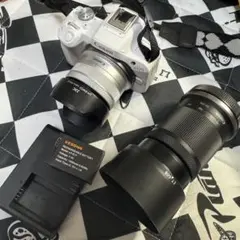 ✨人気のホワイト✨予備バッテリー付き✨Canon EOS R50 レンズセット