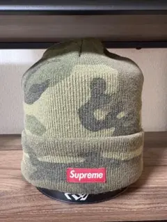 Supreme ボックスロゴ ビーニー カモ カーキ ニット帽 正規品