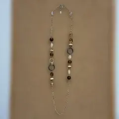 Stola. ロングネックレス ビーズ ウッドリングのサムネイル