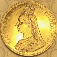 大英帝国　1887年 ヴィクトリア女王 クラウン銀貨 1887年 イギリス 1クラウン銀貨 ヴィクトリア女王 ジュビリー