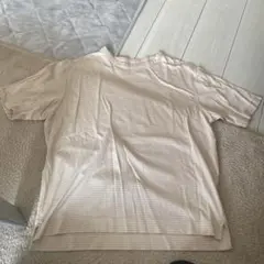 ベージュ ストライプ Tシャツ Mサイズのサムネイル