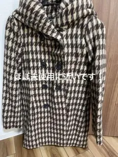 取り下げ前最終値引きEGOIST チェック柄 ダブルブレストコート