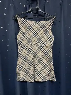 BURBERRY BLUE LABEL チェック タンクトップ フリル 36のサムネイル