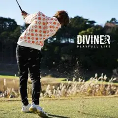 【DIVINER GOLF-ディバイナーゴルフ】 ORG総柄ZIPパーカー/M