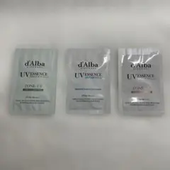 d’Alba UVエッセンス サンプル 3点セット 日焼け止め トーンアップ