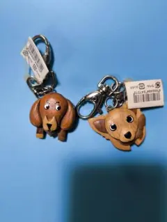 木製キーホルダー2個セット