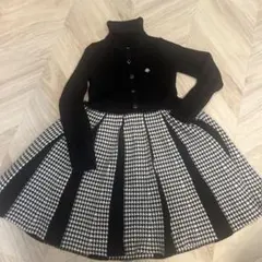 ケイトスペード　110〜120 タートルネック・ハウンドトゥースドレス