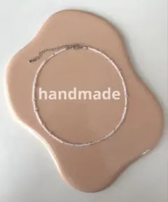 ハンドメイド　ビーズチョーカー　ネックレス