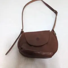 ショルダーバック　クレドラン　ブラウン　レザー