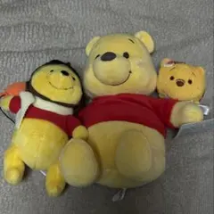 【3点セット】プーさん ぬいぐるみ