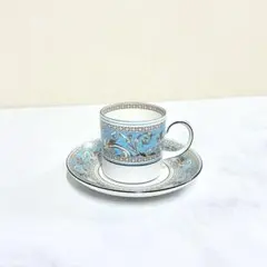 【未使用】WEDGEWOOD フロレンティーン ターコイズ デミタスカップ