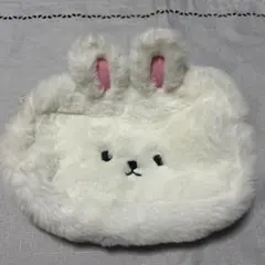 ウサギデザイン ポーチ ふわふわ