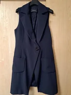ZARA BASIC ネイビー ベストジレ Mのサムネイル
