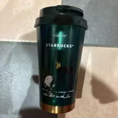 スタバ　ステンレスタンブラー　スヌーピー　緑　473ml