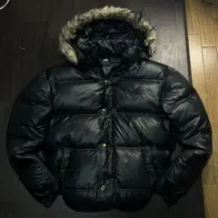 adidas 00s 90s ファー　ダウン　短丈　y2k ギャル　平成　シティ