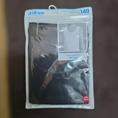 未使用品UNIQLO AIRism メッシュタンクトップ 140 ブラック
