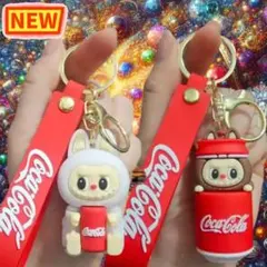 ラブブキーホルダー ペア コカ・コーイベントレア商品 ☆ LABUBU