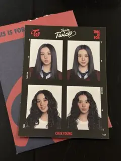 TWICE THIS IS FOR ランダム証明写真ステッカー チェヨン