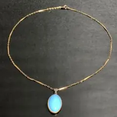 《美品》《送料無料》⭐︎K18 天然トルコ石 ターコイズ ペンダントネックレス♪⭐︎