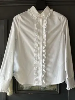 Yves Saint Laurent フリル付きシャツ