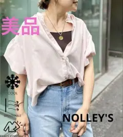 期間限定❗️【美品】NOLLEY'Sノーリーズ　袖2ＷAYシアーブラウス　38