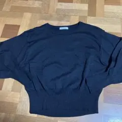 グローバルワーク 黒ラメニット