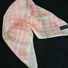 再値下げ 新品 春色！バーバリー スカーフ 58 cm シルク混