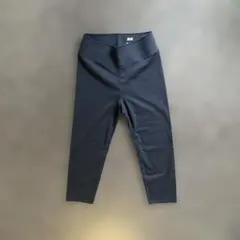 新品未使用 UNIQLO エアリズム ソフトクロップド レギンス＋　ブラックS