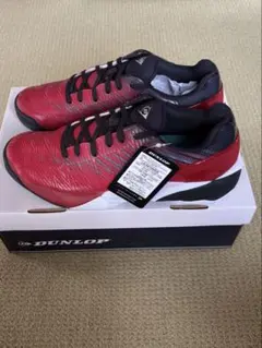DUNLOP テニスシューズ レッド/ブラック