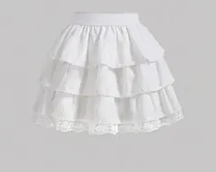 SHEIN MOD フリルスカート ホワイト