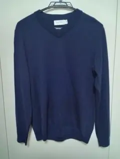 Calvin Klein ネイビー Vネックセーター M