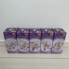 ワンピース ワーコレ　ギア5ルフィ ニカ　メタリックカラー5体セット