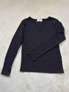 AZUL BY MOUSSYアズールＶネックニット 薄手セーター ブラック M