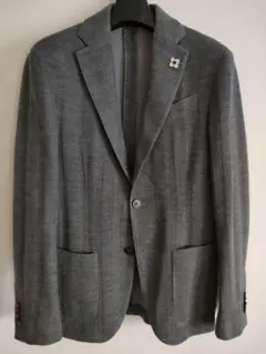 LARDINI テーラードジャケット グレー ニット42ラルディーニのサムネイル