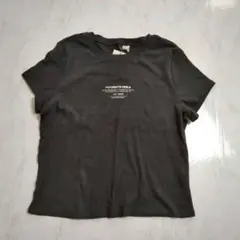 新品 H&M DIVIDED ロゴTシャツ XL（M〜L相当）ブラック 半袖