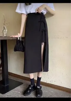 ロングタイトスカート黒