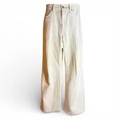 ホワイトデニム ワイド バギーパンツ COTTON USA 韓国系 Y2K