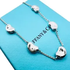 美品✨ティファニー　5P ビーン　シルバー　ネックレス