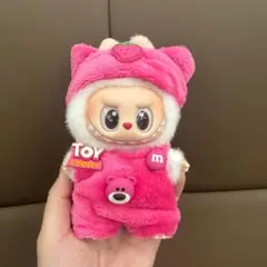 濃いピンク　ラブブ用　ぬいぐるみの洋服 popmart 娃衣 可愛い　服のみ