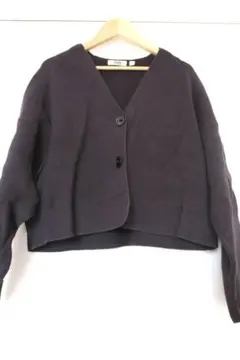 UNIQLO U ブラック ショートカーディガン