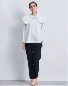 yori フロッキードットカラーtee ネイビー - メルカリ