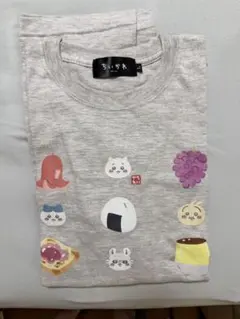 ちいかわ もぐもぐ本舗 伏見稲荷 Tシャツ グレー Lサイズ