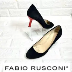 FABIO RUSCONI レッドヒール　バイカラーパンプス　スエード