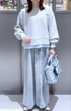 ニコアンド　レイヤーライクスウェットプルオーバーM