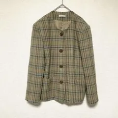 (3bA)レトロジャケット/ノーカラージャケット/アウター