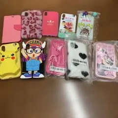 iPhone XR ケース 10点セット 新品ありミニー　アンパンマンピカチュウ