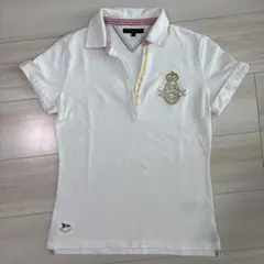 TOMMY HILFIGER レディース　ホワイト ポロシャツ 半袖　M